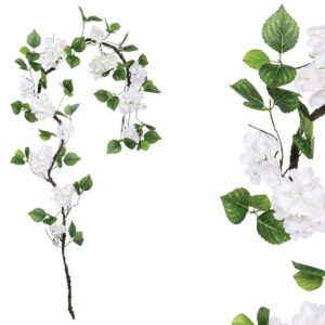 White Ηydrangea Leaf Garland 00-40006-1