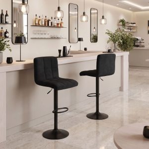 Bar Stool REMINA velvet (292-000116)