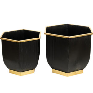 Metal planter set/2 51407