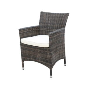 Aluminium wicker Armchair #61012