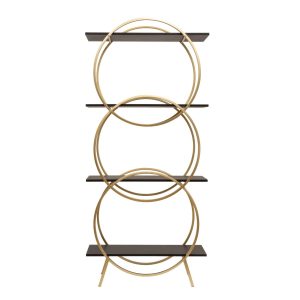 Metallic-Wooden Shelf (810-00196)
