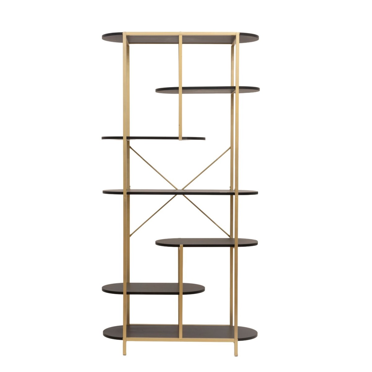 Metallic-Wooden Shelf (810-00201) - Image 2