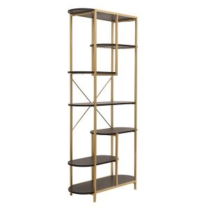 Metallic-Wooden Shelf (810-00201)