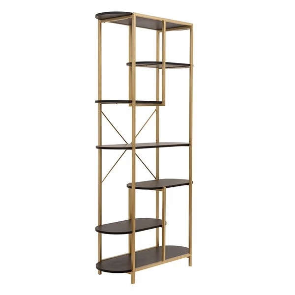Metallic-Wooden Shelf (810-00201)