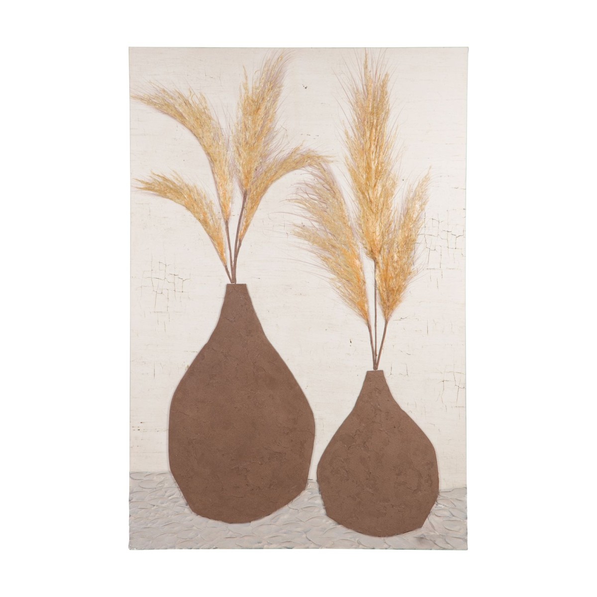 Canvas wall art "Vases with wheat" (812-20130)