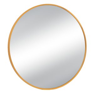 Gold round mirror 89202