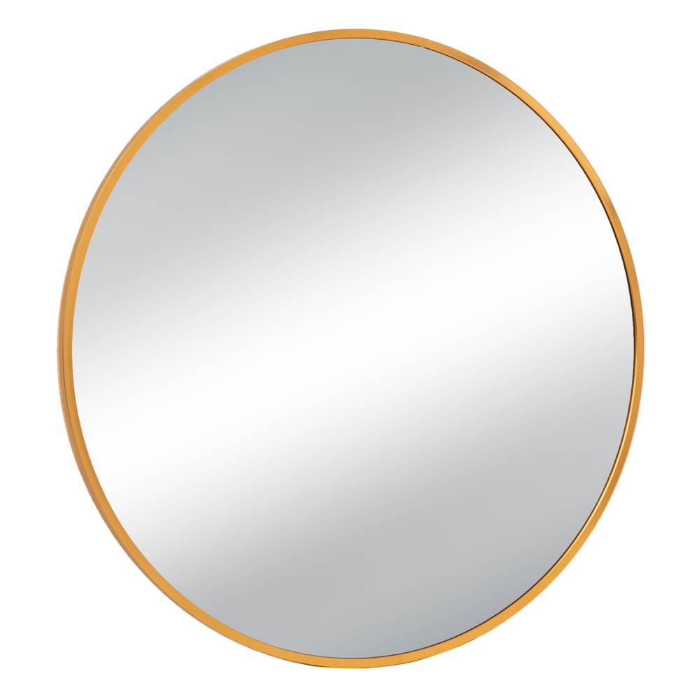 Gold round mirror 89202